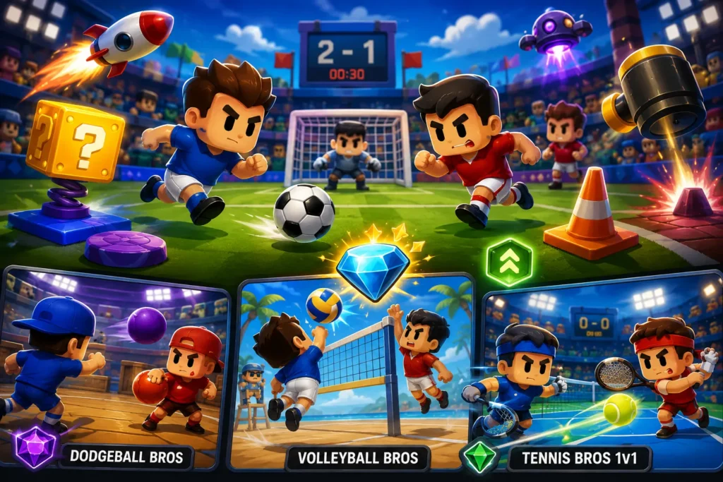 games like soccer bros 2