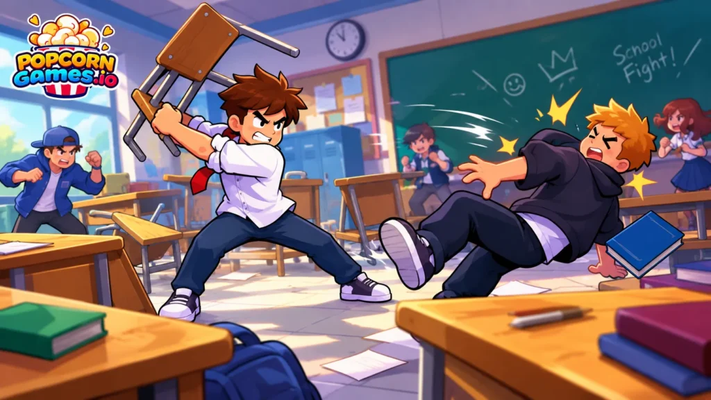 school fighting games