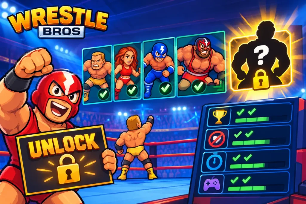 wrestle bros all characters
